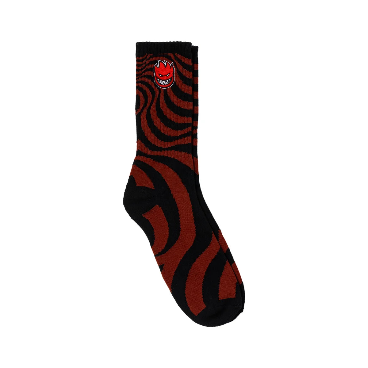 Spitfire Bighead Fill Socks (Swirl) Black/Red