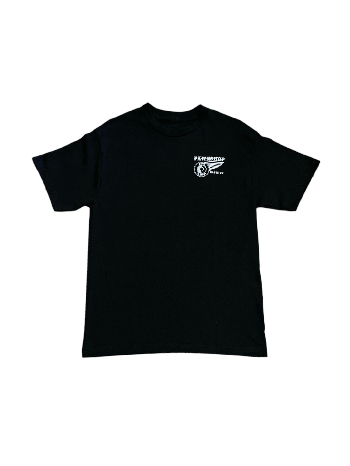 Pawnshop Wing & Wheel Tee (Black/White)