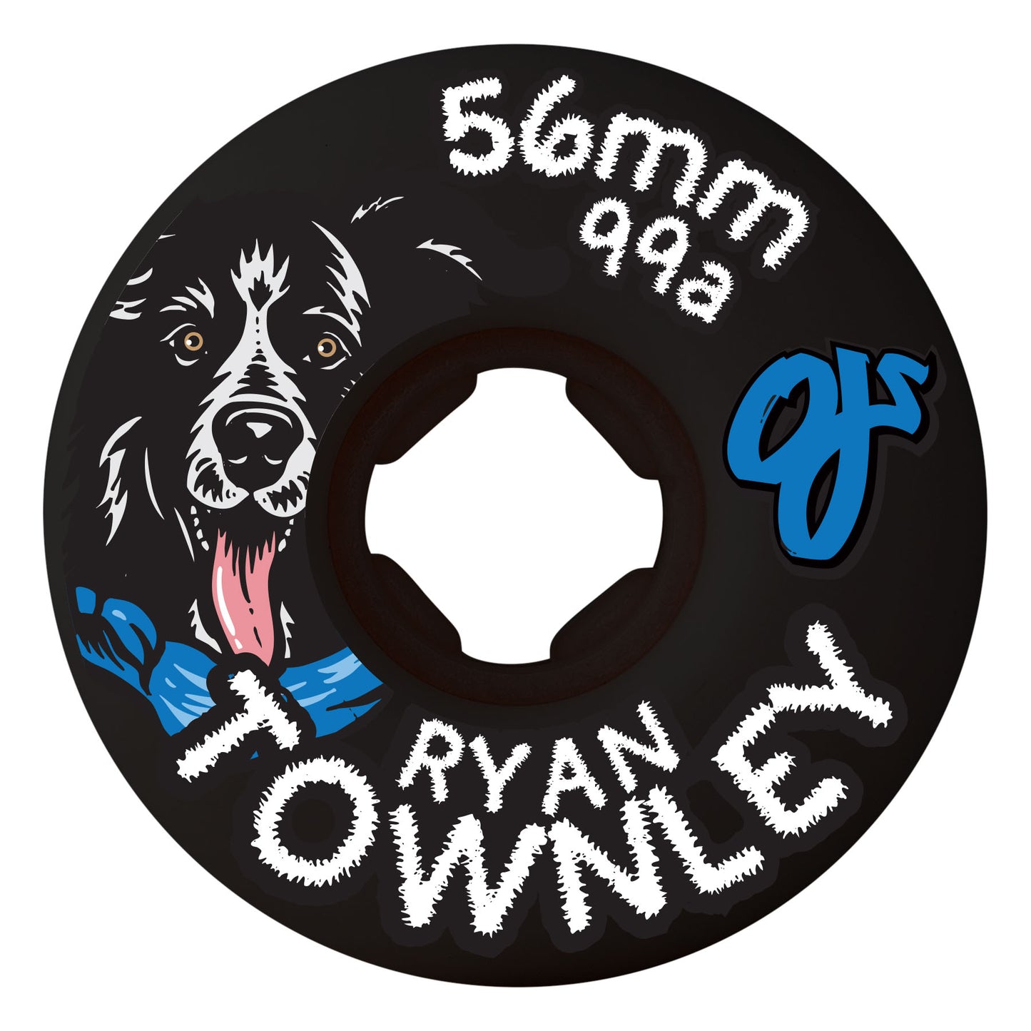 OJ Chubbies Wheels White/Black 99a 56mm