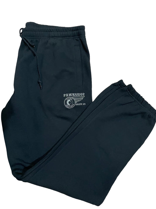 Pawnshop Sweatpants Embroidered Wing and Wheel