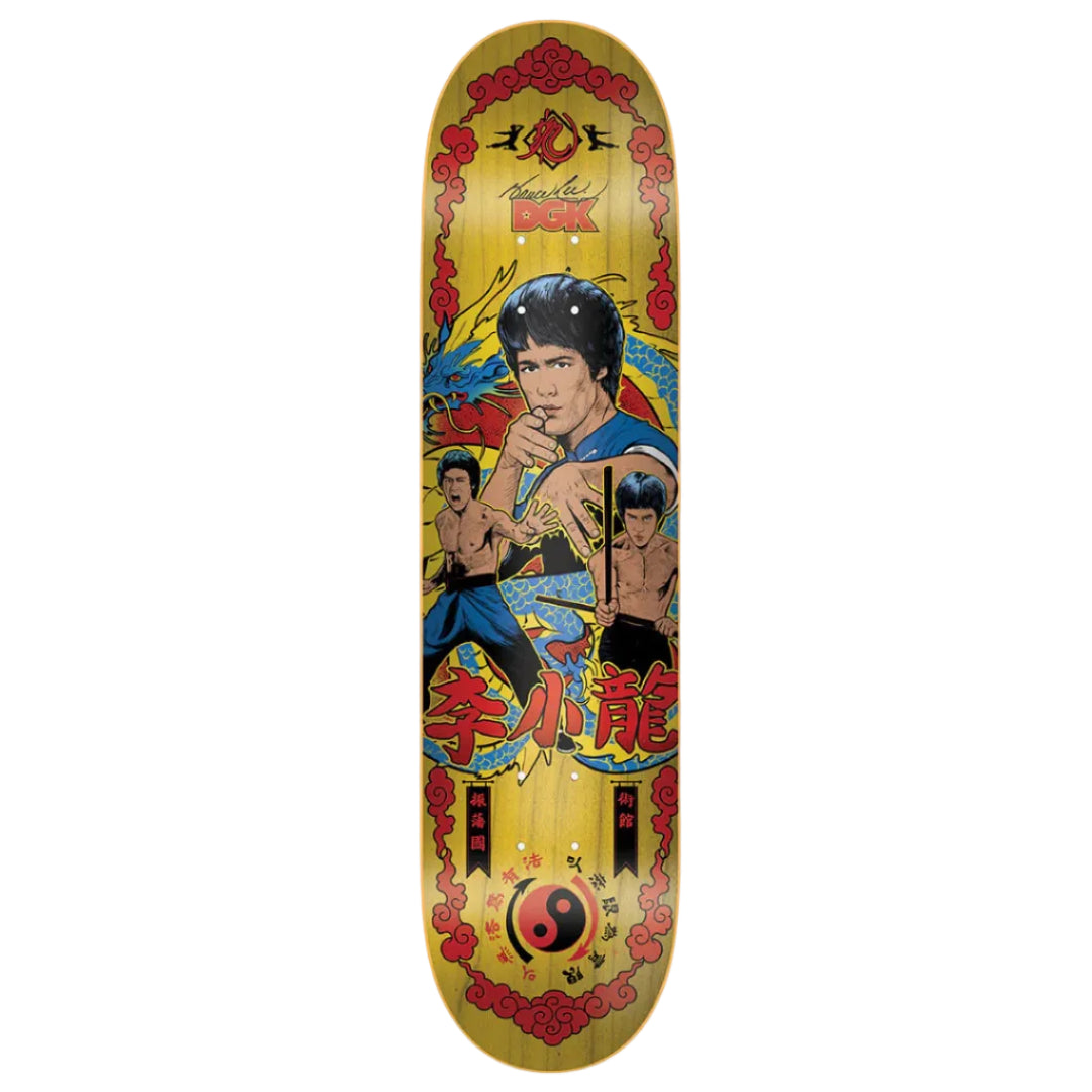 DGK Bruce Lee Fury Deck Yellow
