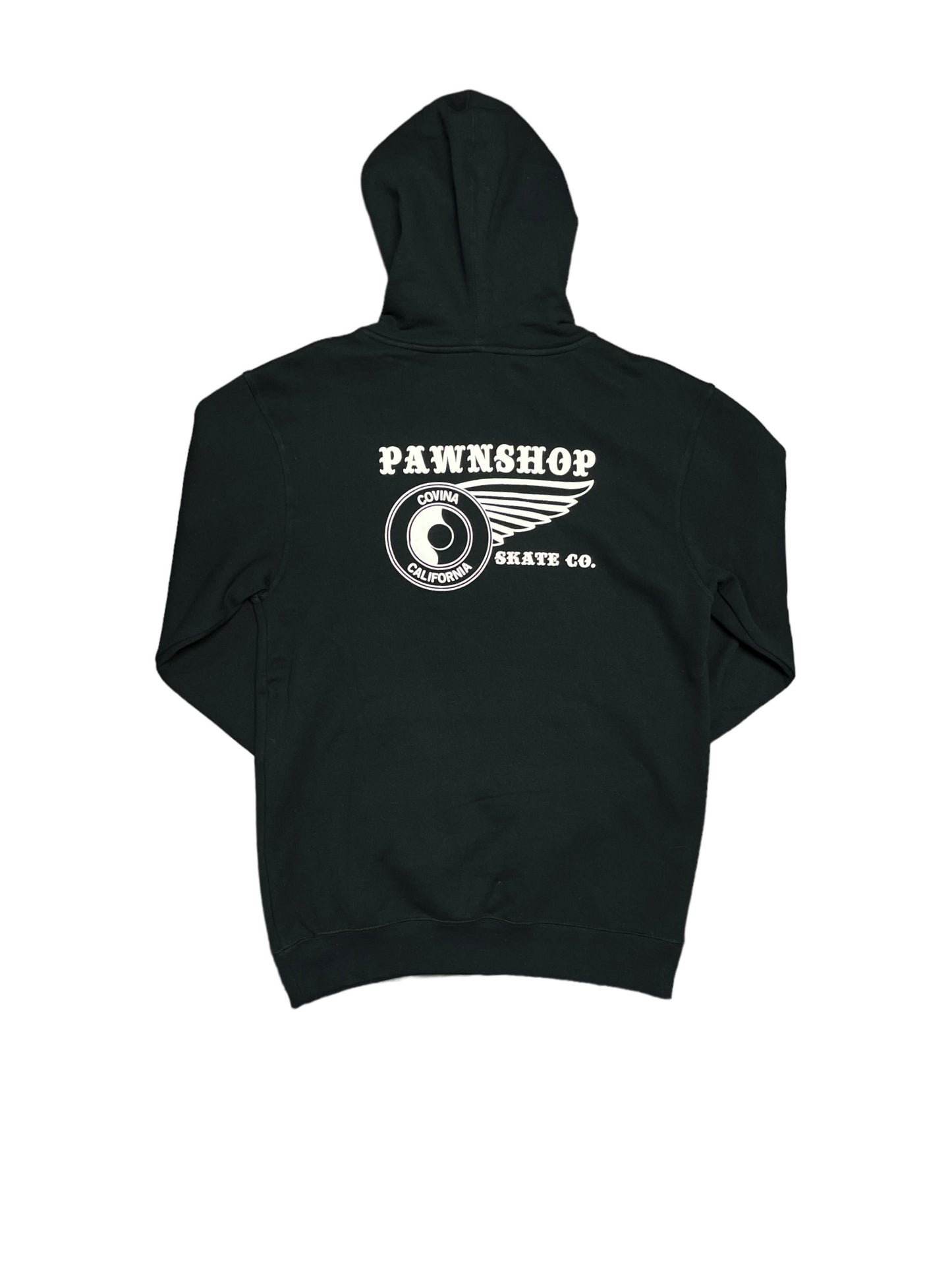 Pawnshop OG wing and wheel Hoodie (Black/White)