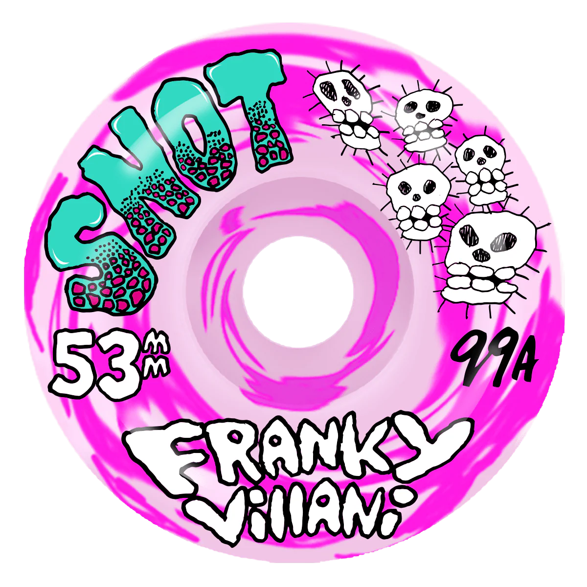 Snot Wheels Franky Villani Skulls 53mm