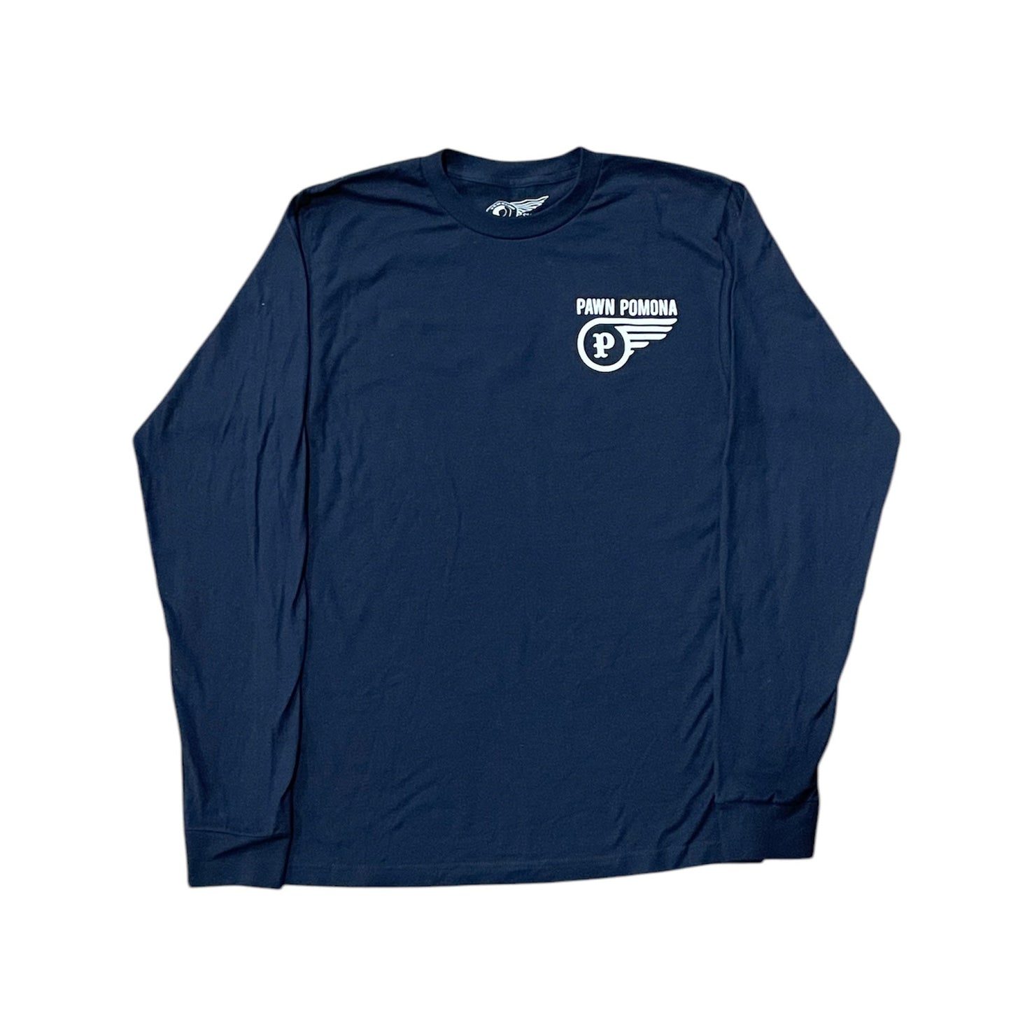 Pawnshop Pomona Stamp Long Sleeve Navy Blue