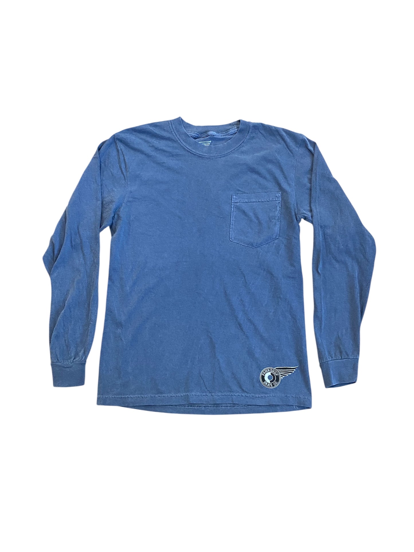 Pawnshop Embroidered Wing & Wheel Pocket L/S