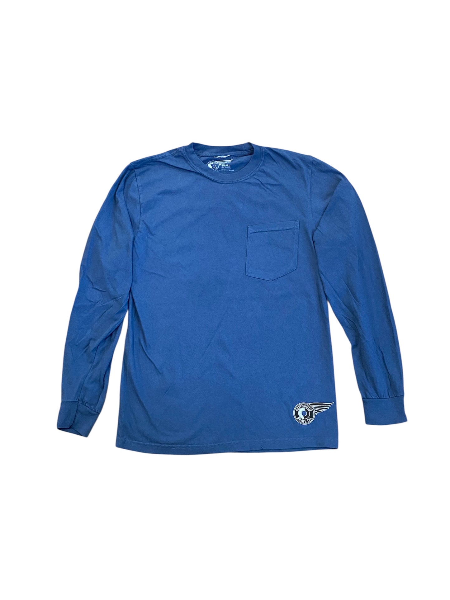 Pawnshop Embroidered Wing & Wheel Pocket L/S
