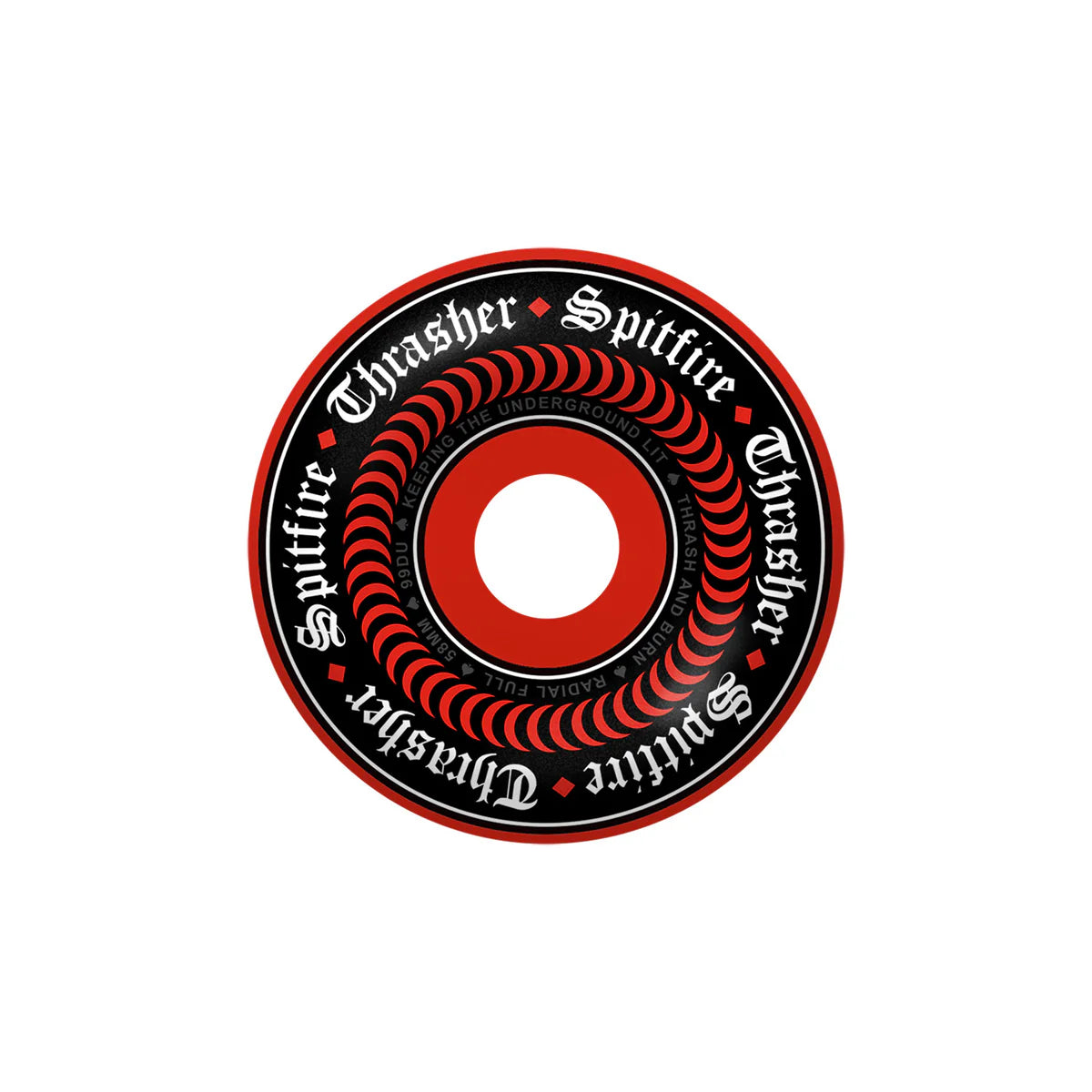 Spitfire F4 Thrasher Oath Wheel Radial Full 99Duro 58mm