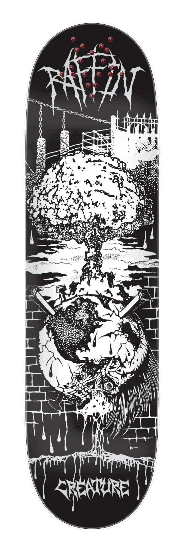 Creature Raffin BLKMTL Deck 8.5