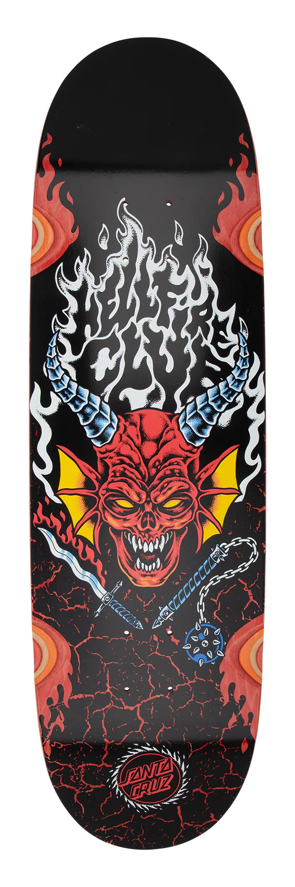 Santa Cruz Stranger Things Hellfire Club Flames Deck