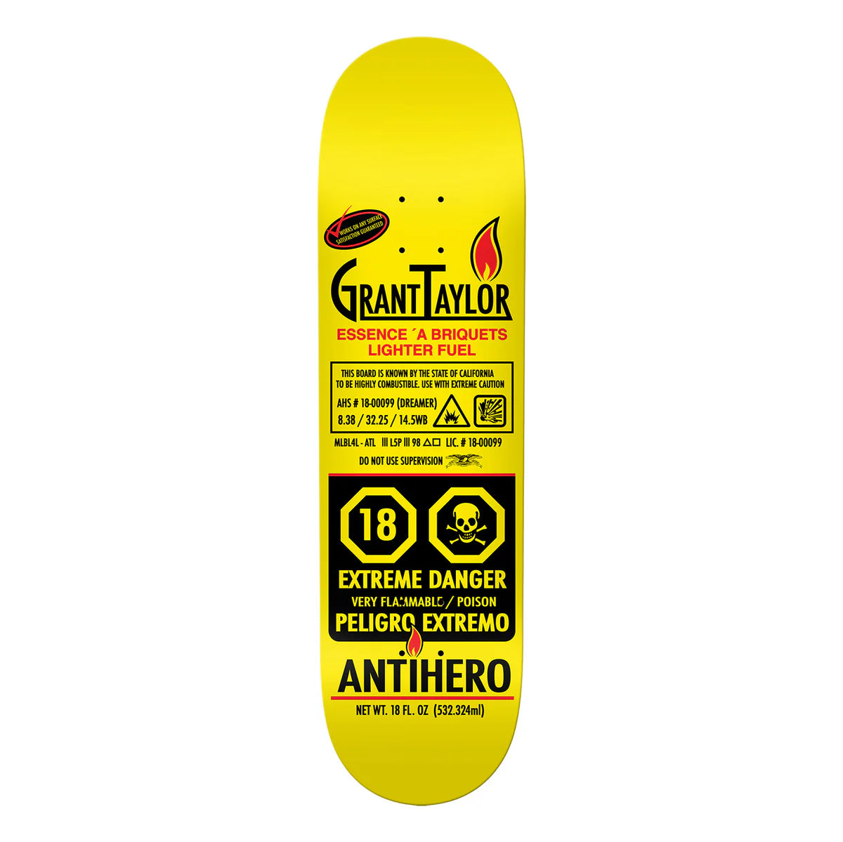 Anti Hero Grant Taylor Fueled Up Deck