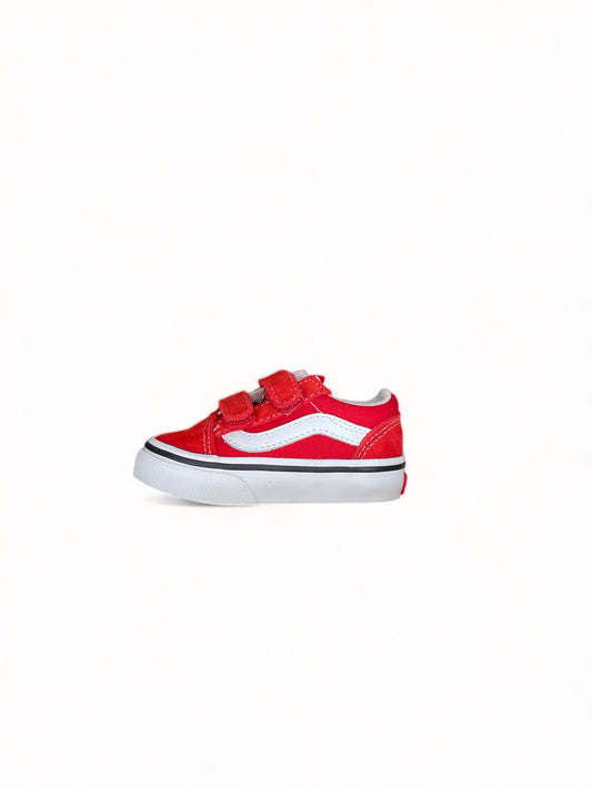 Vans Old Skool V TD (Racing Red/True White)