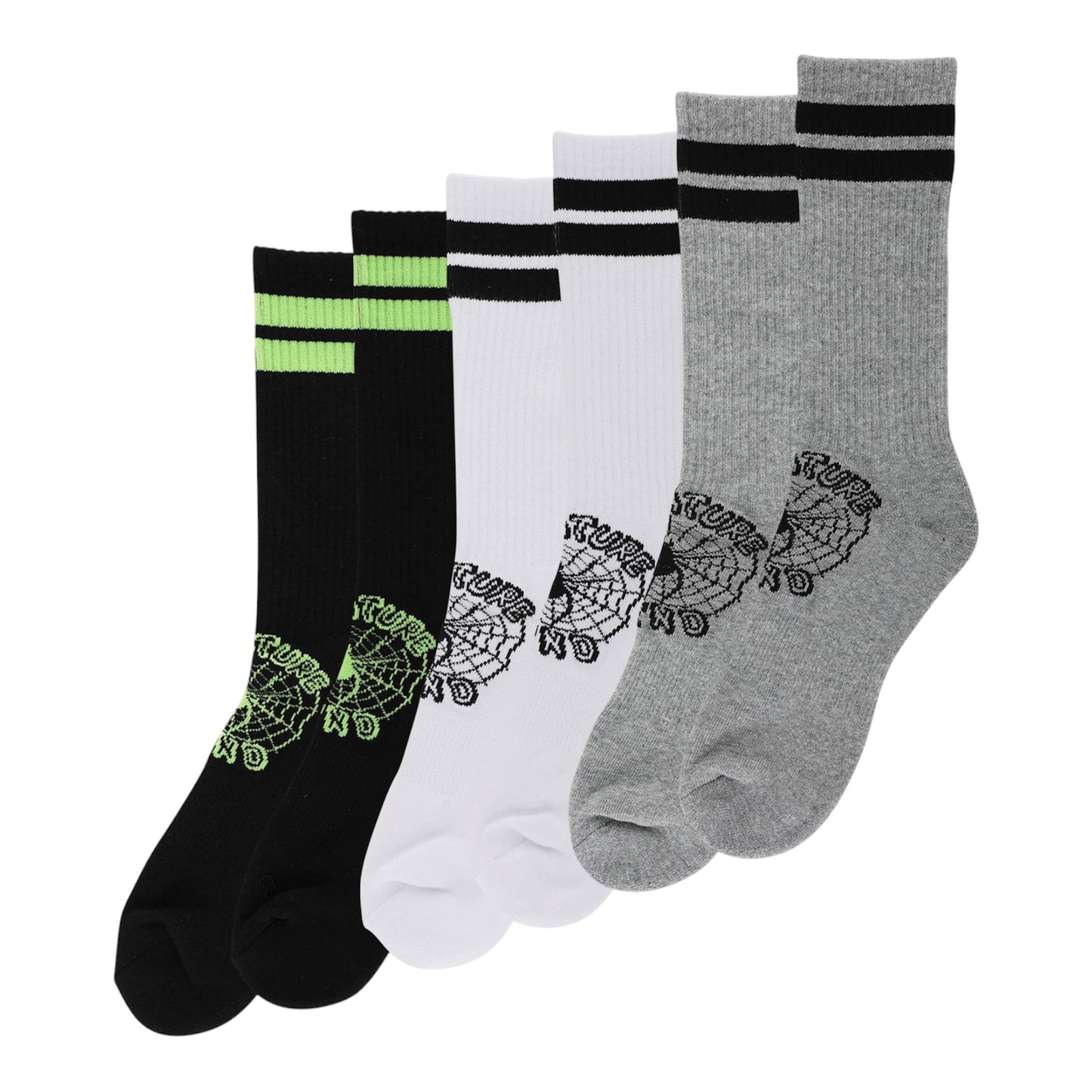 Creature Web Crew Socks (3 Pair)