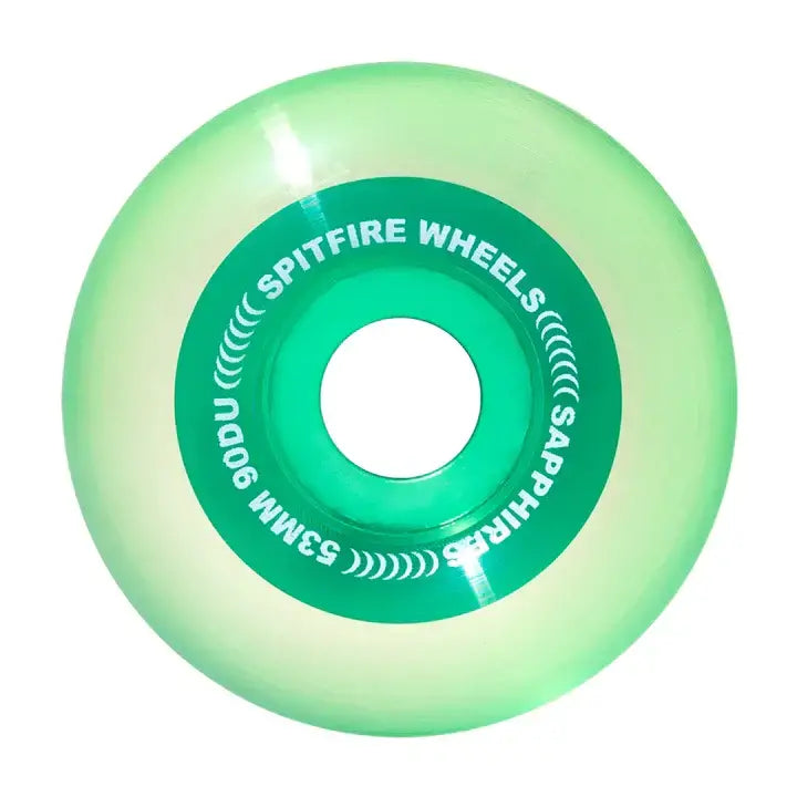 Spitfire sapphire wheels 53mm green
