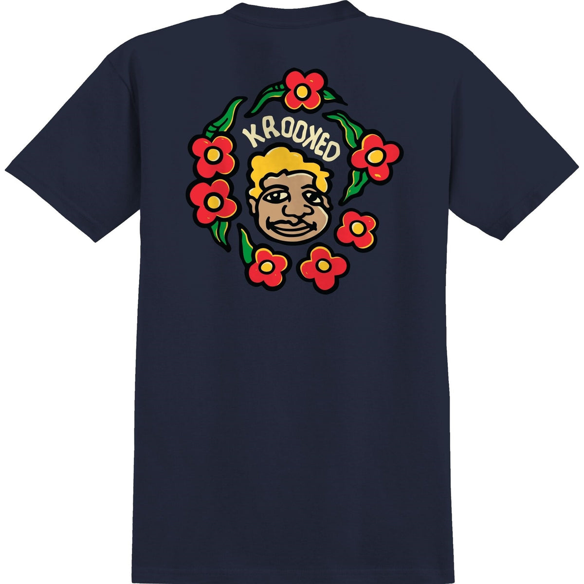 Krooked Mark Gonzales S/S Tee (True Navy)