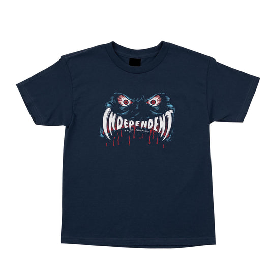 Independent Possessed Face Youth Tee Navy