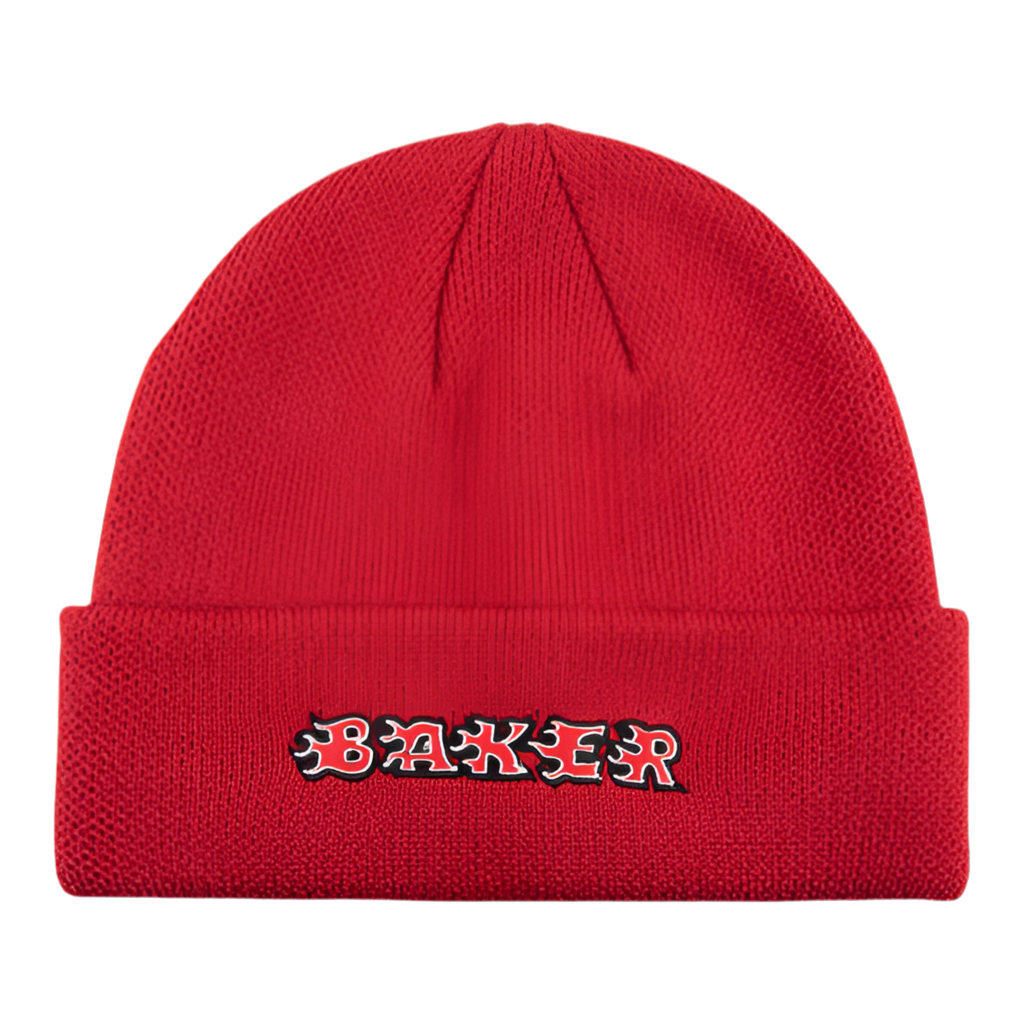 Baker Flames Red Beanie