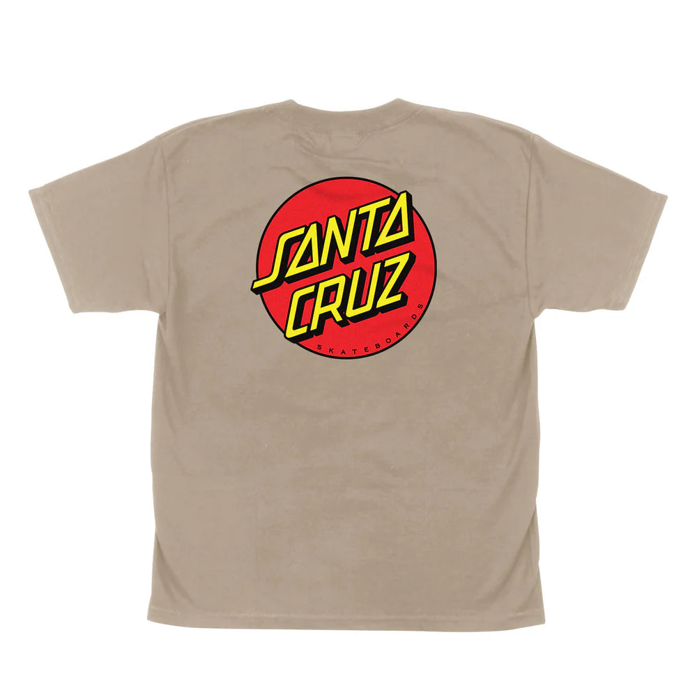 SANTA CRUZ Classic Dot S/S Youth Tee Shirt Sand