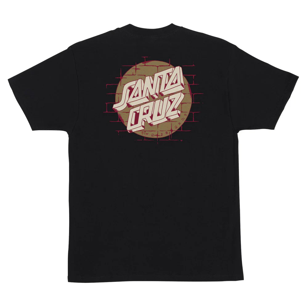 SANTA CRUZ Scrawl Brick Dot S/S Black