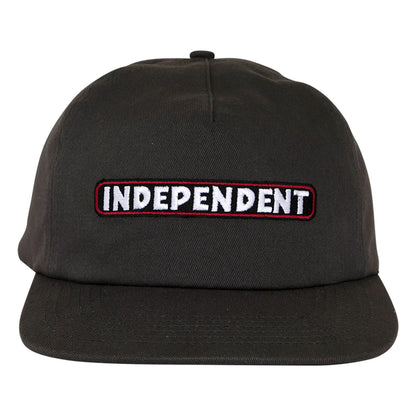 INDEPENDENT Bar Logo Unstructured SnapBack Hat