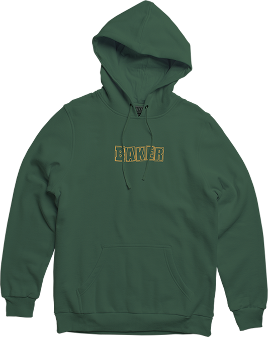 BAKER Brand Logo Green Hoodie