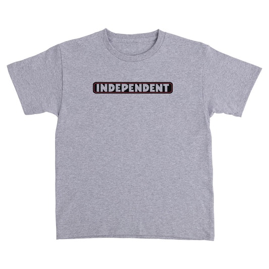 Independent Bar Logo Youth Tee Sport Grey
