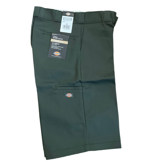 Dickies Twill Loose Fit Work Shorts Olive Green