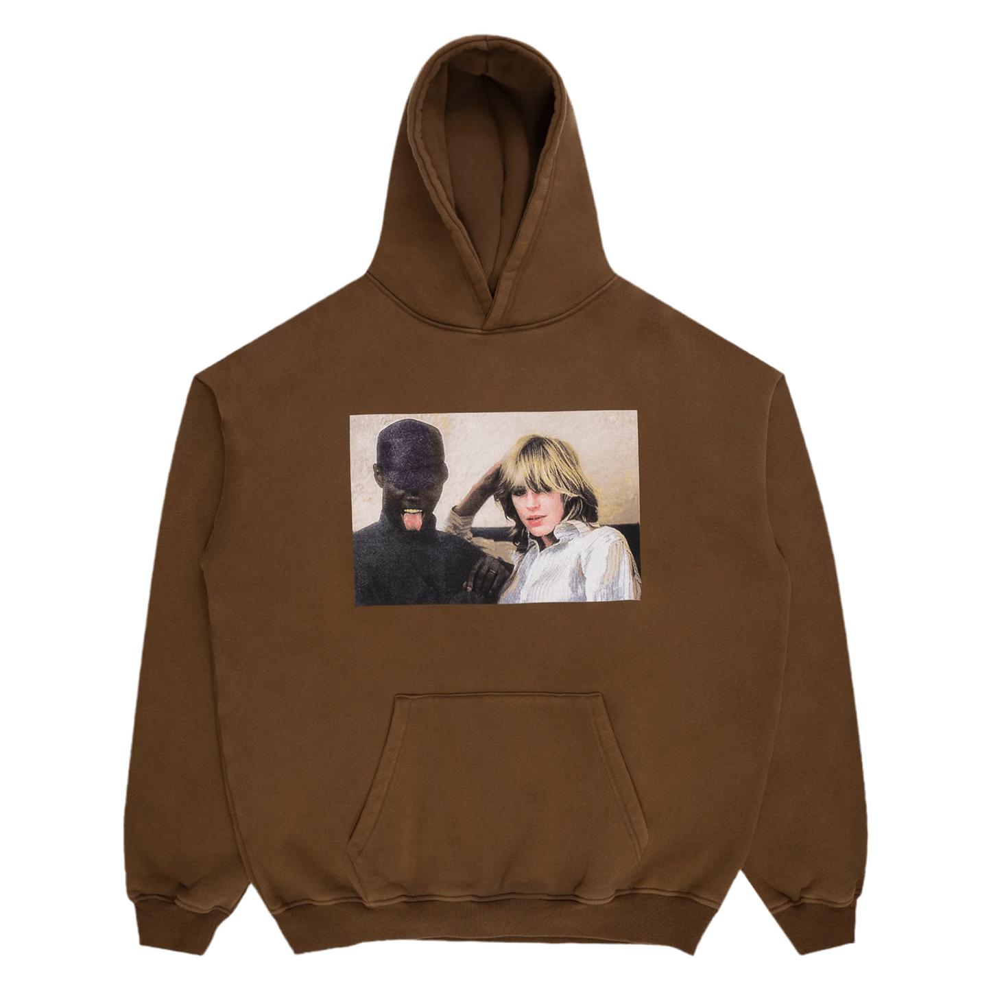 VIOLET On A Violet High Hoodie Brown