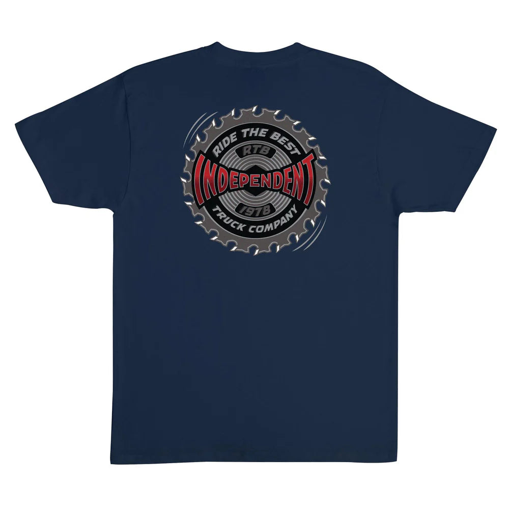 INDEPENDENT Buzzsaw S/S Tee Navy