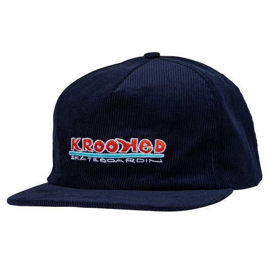 KROOKED Cord. Snap Back Navy
