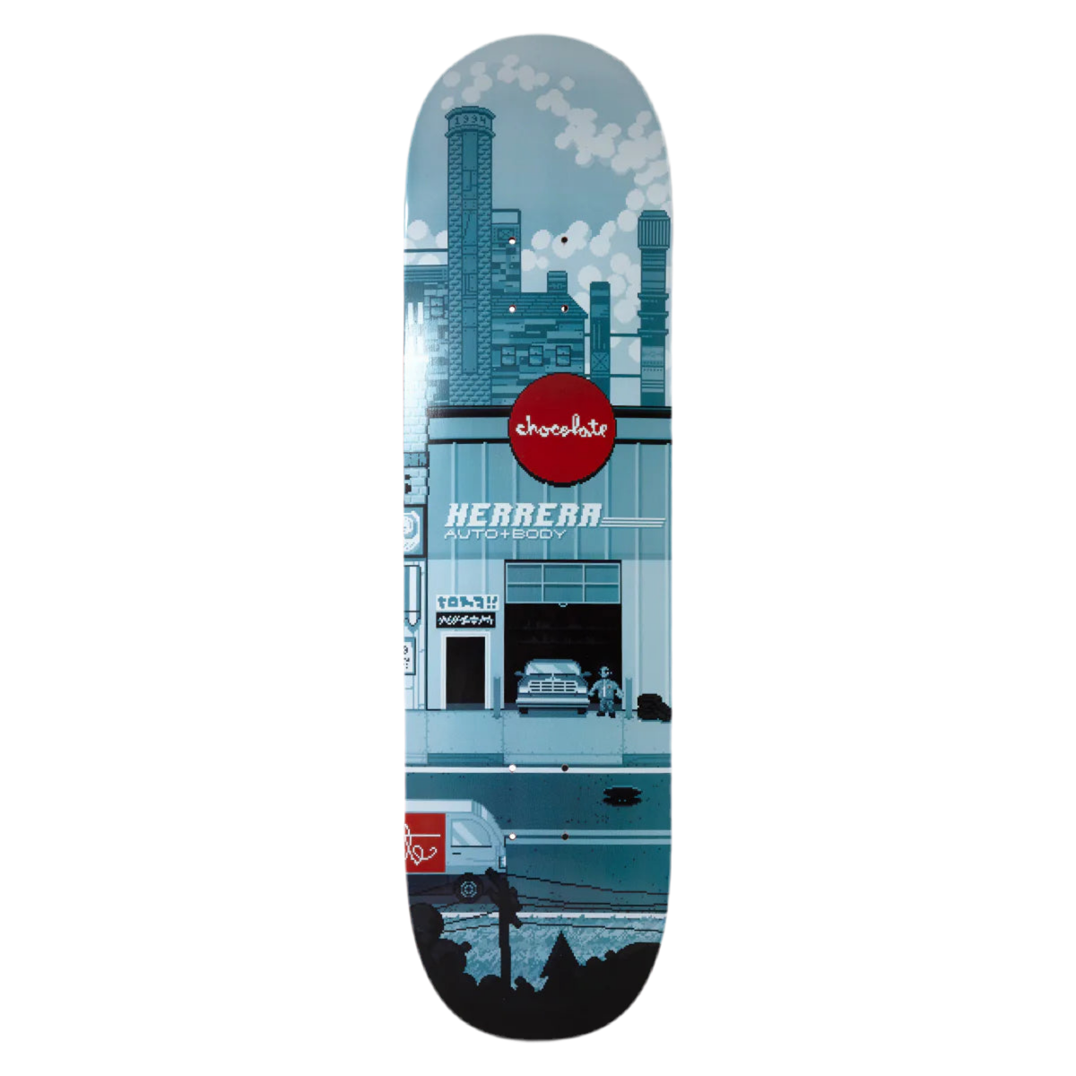 Chocolate Herrera Pixel City Deck 8.5