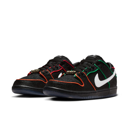 NIKE SB Dunk Low Pro QS Black/White-Challenge Red Noir/Rouge Challenge Blanc