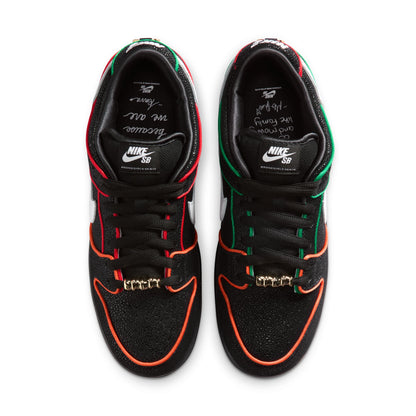 NIKE SB Dunk Low Pro QS Black/White-Challenge Red Noir/Rouge Challenge Blanc