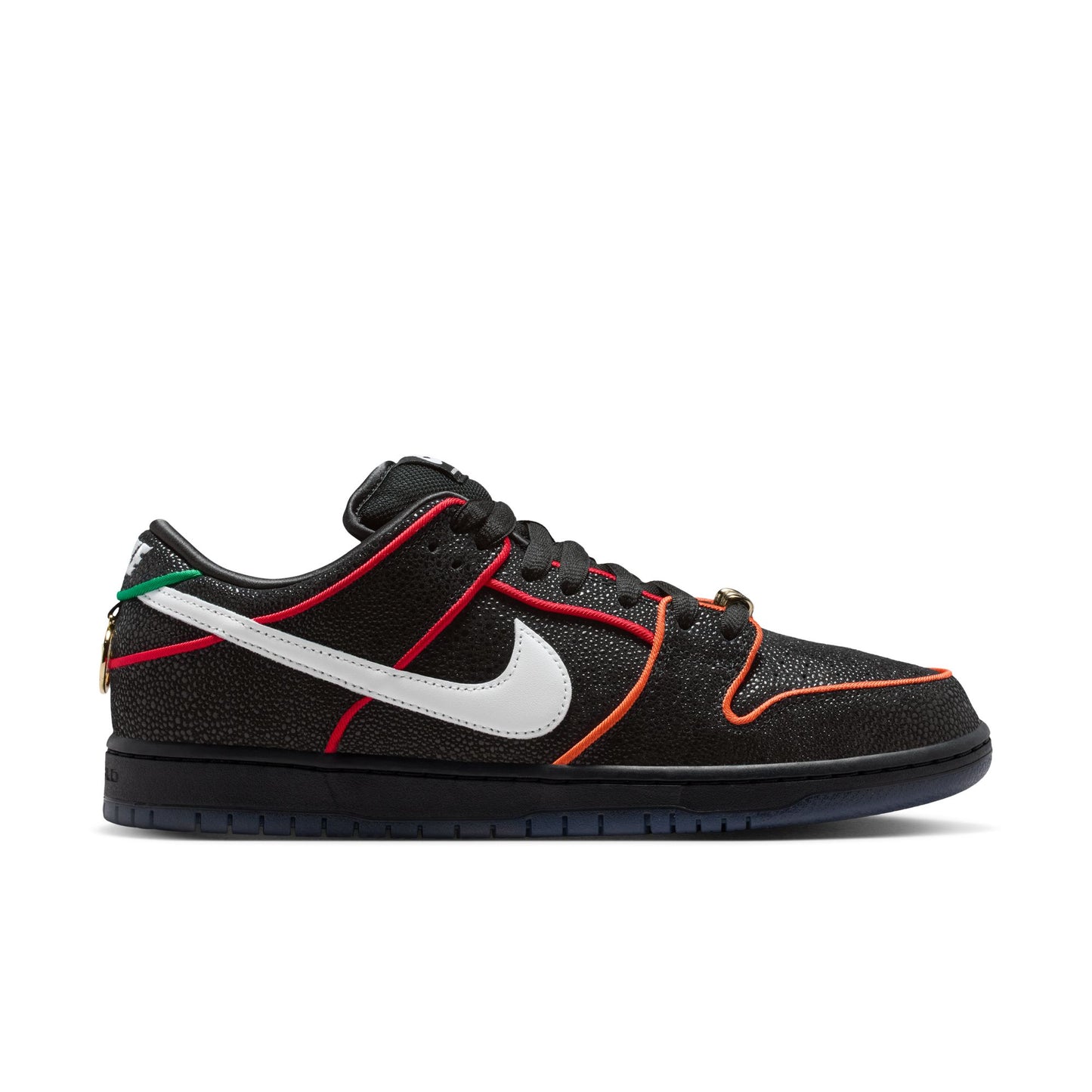 NIKE SB Dunk Low Pro QS Black/White-Challenge Red Noir/Rouge Challenge Blanc