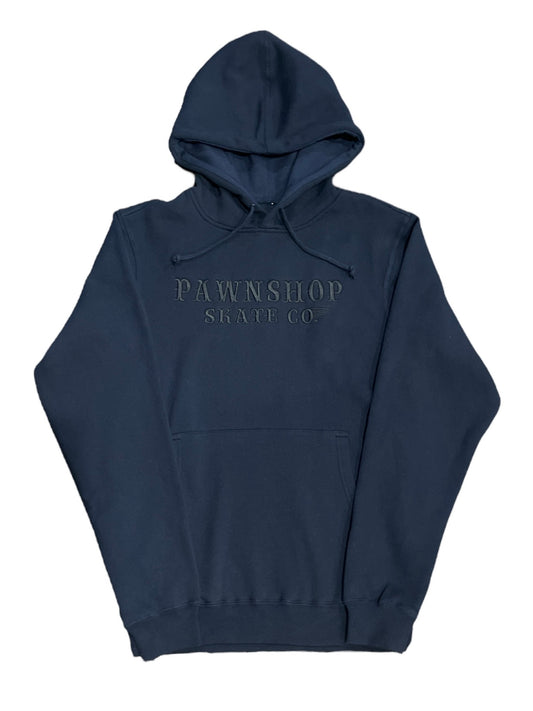 Pawnshop embroidered hoodie navy