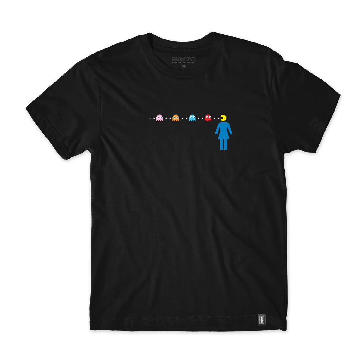 Girl OG Pac-Man Maze Tee Blk