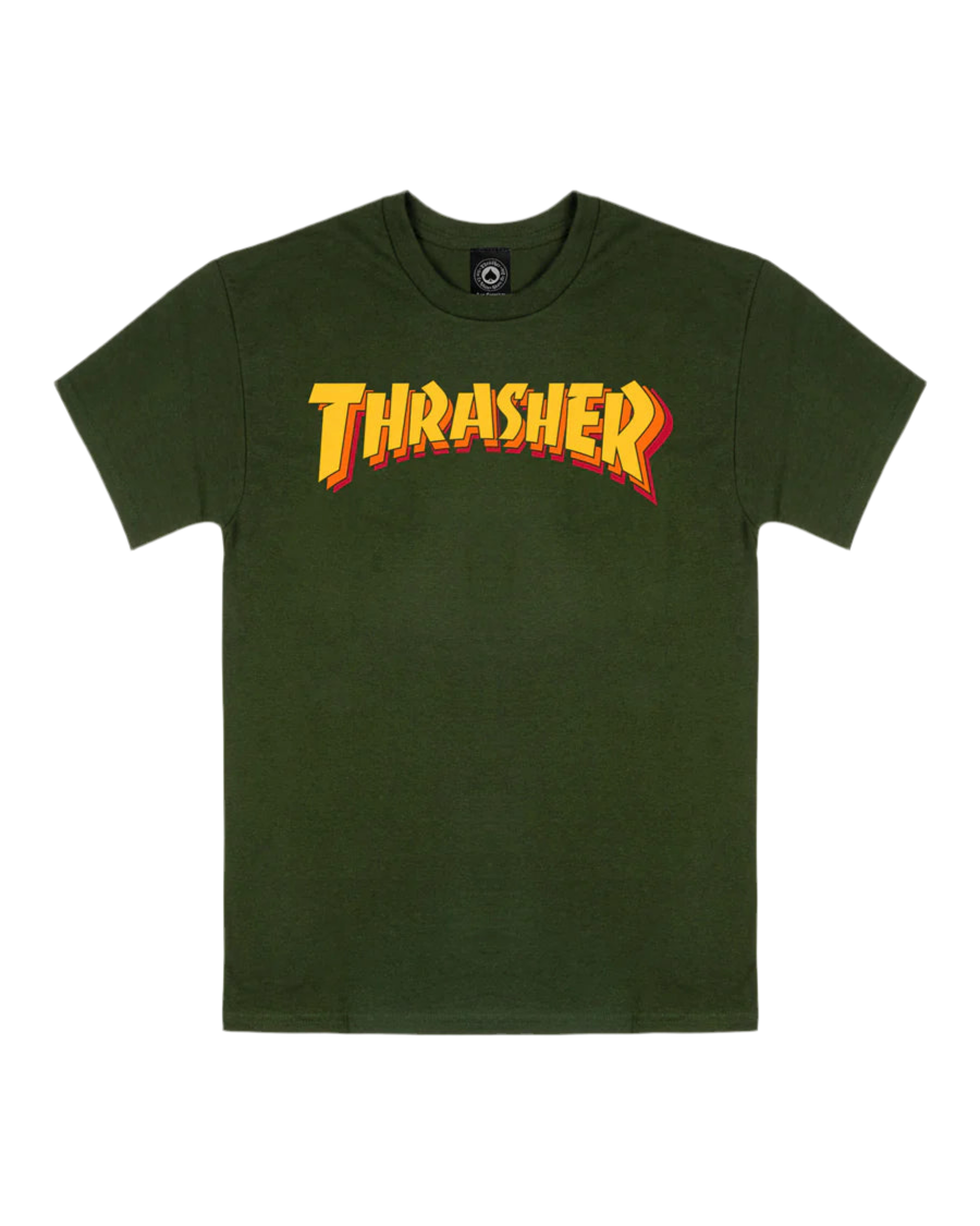 THRASHER Stacked Tee (Forest Green)