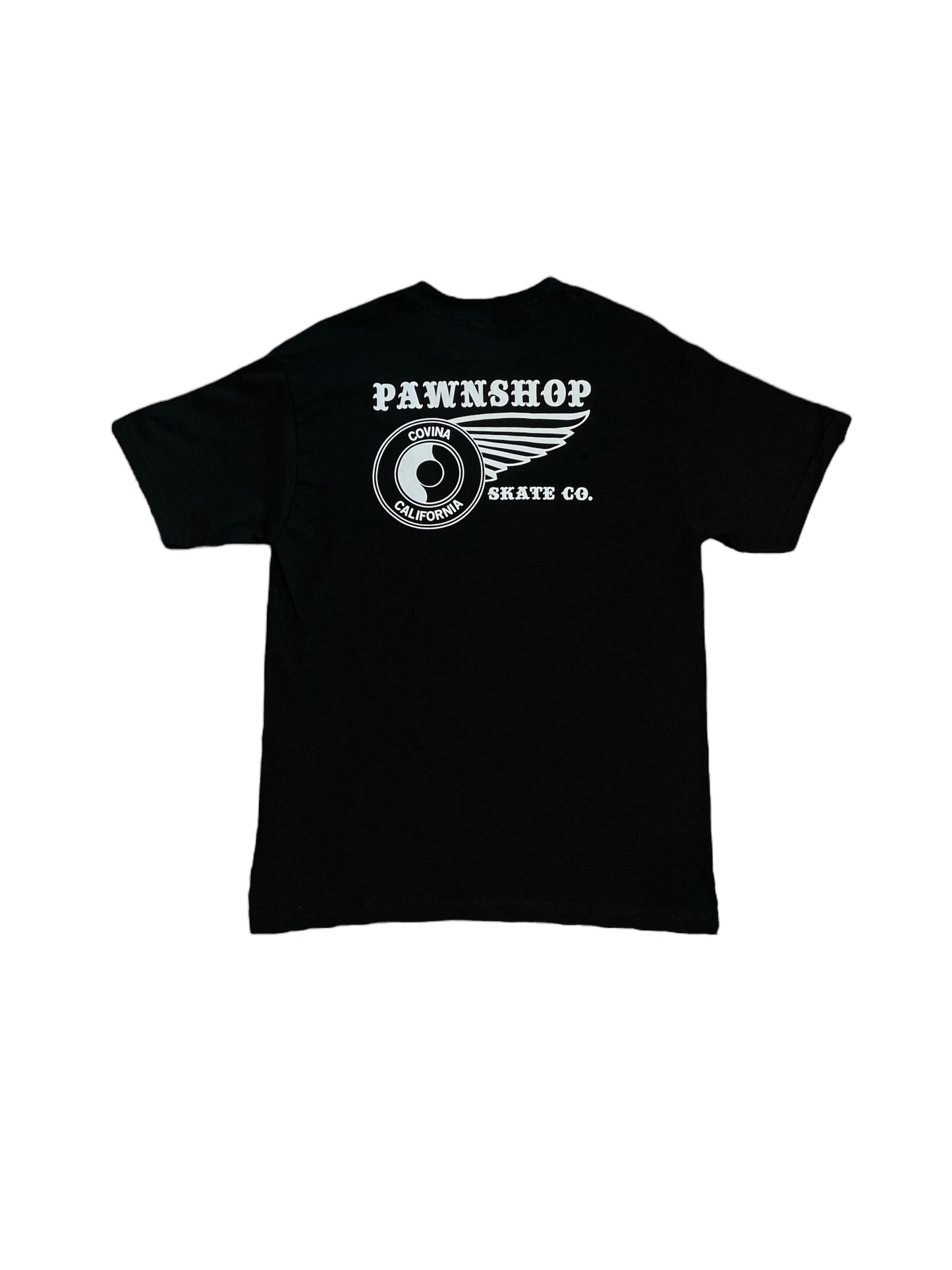 Pawnshop Wing & Wheel Tee (Black/White)