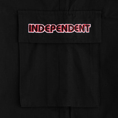 Independent Groundwork Cargo Pants Black Ripstop