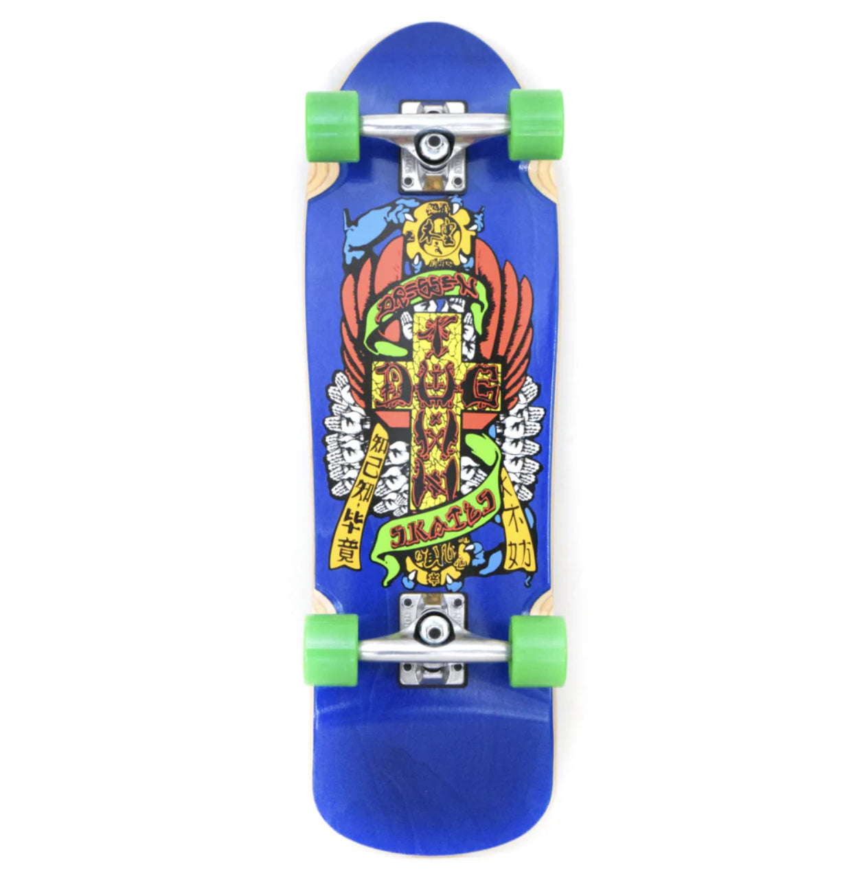 DOGTOWN Eric Dressen Hands Blue Stain Mini Cruiser Complete 8.6