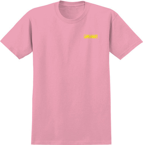 KROOKED Moon Smile Pink/Yellow Short Sleeve