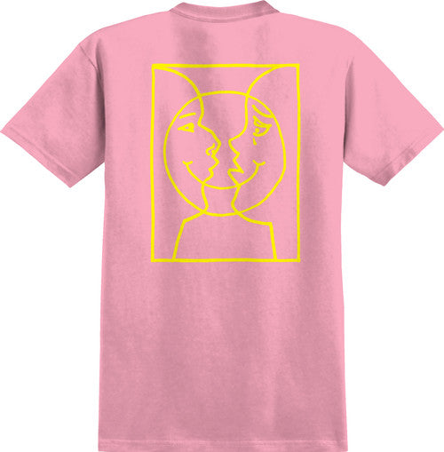 KROOKED Moon Smile Pink/Yellow Short Sleeve