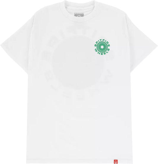 SPITFIRE Classic ‘87 Swirl Fill White/Green Short Sleeve