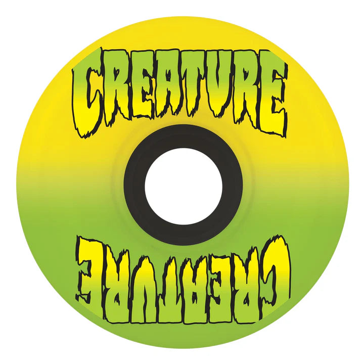 OJ X Creature Super Juice Wheels BoneHead 78a 60mm Yellow Green