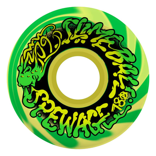 SLIME BALLS Spewage Wheels  78a 60mm Green Yellow Swirl