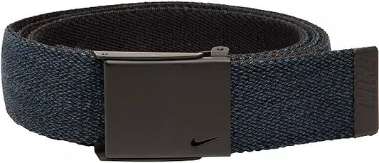 NIKE SB Belt Stretch Heathered Reversible Web Belt Navy/Black