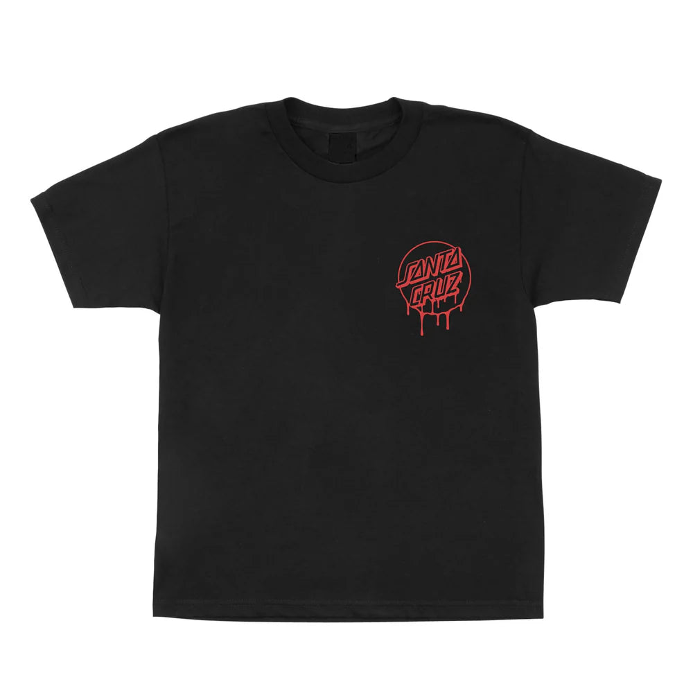 SANTA CRUZ Popsicle Hand S/S Mid weight Youth Tee Black