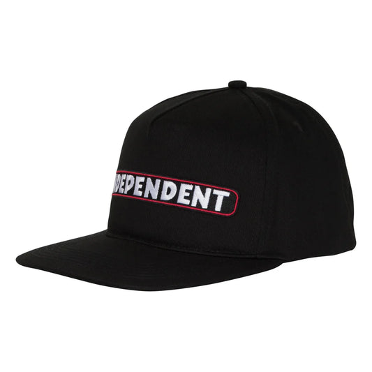 INDEPENDENT BTG Bar SnapBack Hat Black