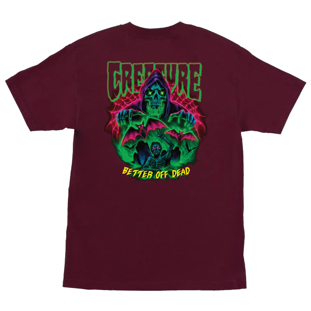 CREATURE Hellbound S/S Tee Maroon