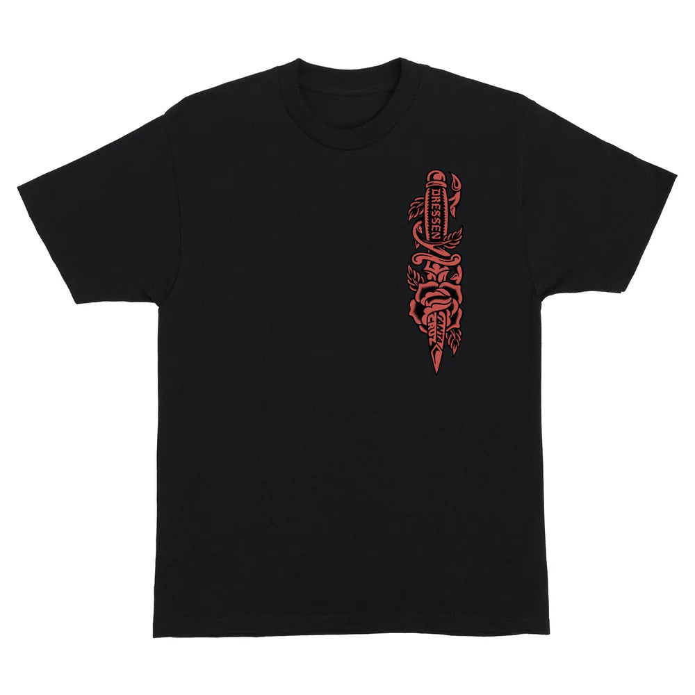 SANTA CRUZ Dressen Rose Dagger Opus S/S Tee Black