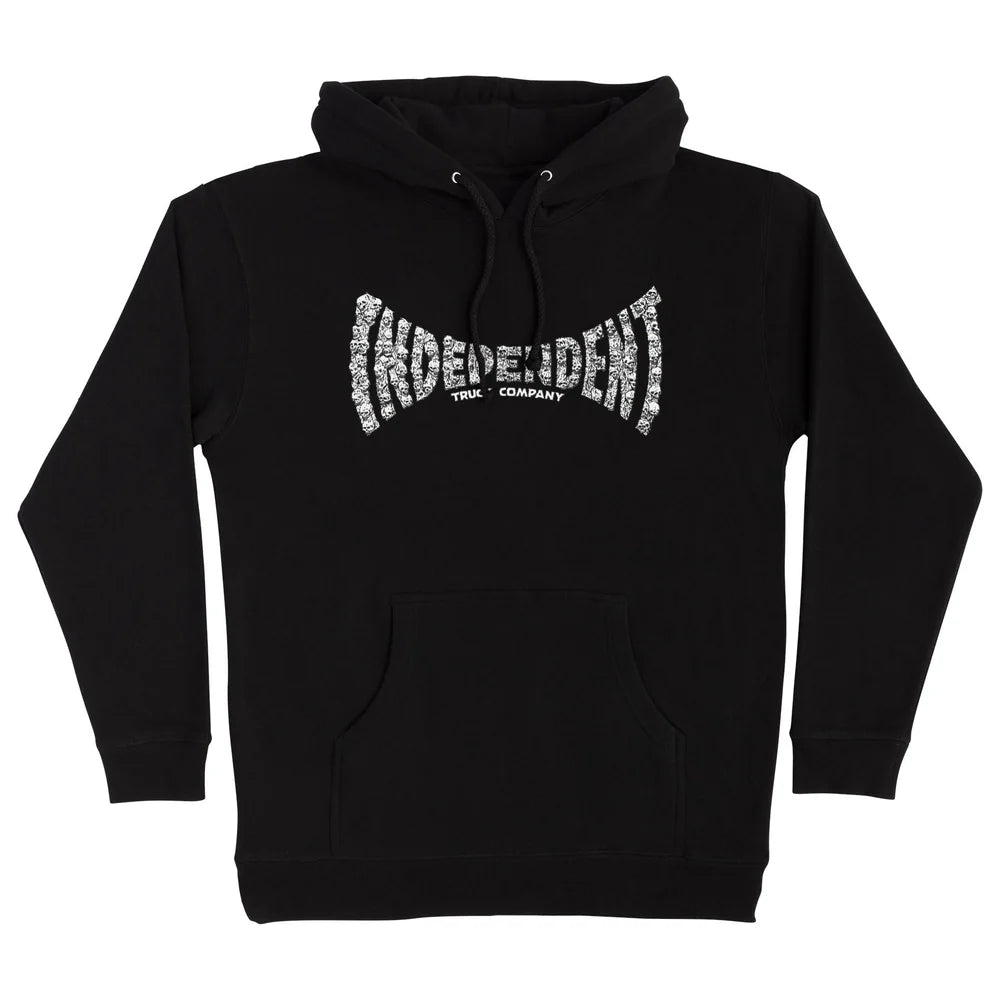 INDEPENDENT Skull Span Hoodie Black